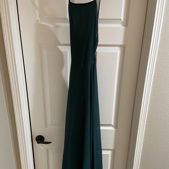 Lulu’s Mythical Kind of Love Dark Green maxi Dress - Picture 2 of 5